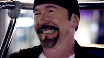 Movie still from “U2 - You’re The Best Thing About Me” (2017), directed by Jonas Åkerlund – Close Up shot, Low angle