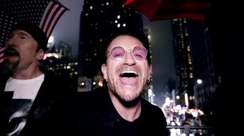 Movie still from “U2 - You’re The Best Thing About Me” (2017), directed by Jonas Åkerlund – Close Up shot, Low angle