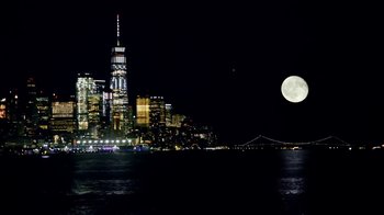 Movie still from “U2 - You’re The Best Thing About Me” (2017), directed by Jonas Åkerlund – Extreme Wide shot, Low angle