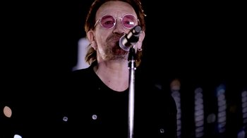 Movie still from “U2 - You’re The Best Thing About Me” (2017), directed by Jonas Åkerlund – Close Up shot, Low angle