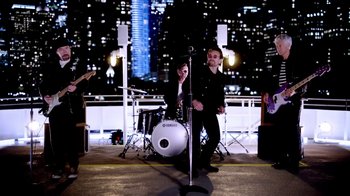 Movie still from “U2 - You’re The Best Thing About Me” (2017), directed by Jonas Åkerlund – Wide shot, Low angle