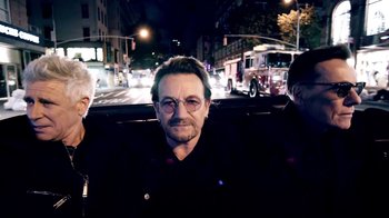 Movie still from “U2 - You’re The Best Thing About Me” (2017), directed by Jonas Åkerlund – Close Up shot, Low angle