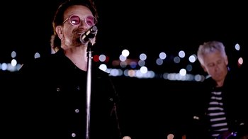 Movie still from “U2 - You’re The Best Thing About Me” (2017), directed by Jonas Åkerlund – Close Up shot, Low angle