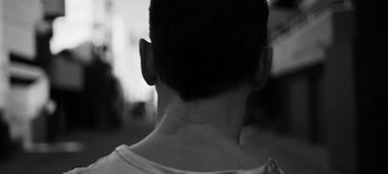 Movie still from “Depeche Mode - Cover Me” (2017), directed by Anton Corbijn – Close Up shot, Low angle