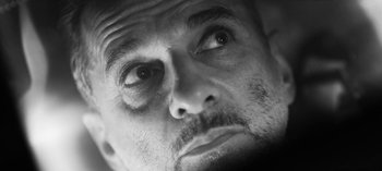 Movie still from “Depeche Mode - Cover Me” (2017), directed by Anton Corbijn – Extreme Close Up shot, Low angle