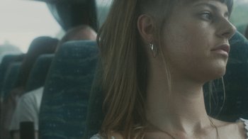 Movie still from “Bicep - Aura” (2017), directed by Matilda Finn – Close Up shot, Low angle