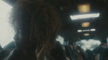 Movie still from “Bicep - Aura” (2017), directed by Matilda Finn – Extreme Close Up shot, Over the shoulder angle