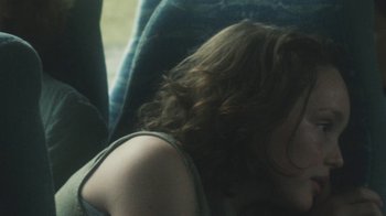 Movie still from “Bicep - Aura” (2017), directed by Matilda Finn – Extreme Close Up shot, Over the shoulder angle