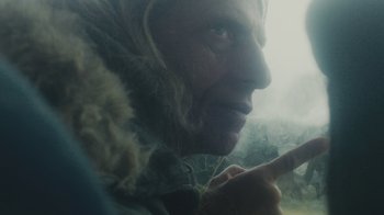 Movie still from “Bicep - Aura” (2017), directed by Matilda Finn – Extreme Close Up shot, Low angle