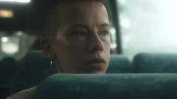 Movie still from “Bicep - Aura” (2017), directed by Matilda Finn – Close Up shot, Low angle