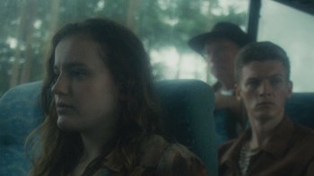 Movie still from “Bicep - Aura” (2017), directed by Matilda Finn – Close Up shot, Over the shoulder angle