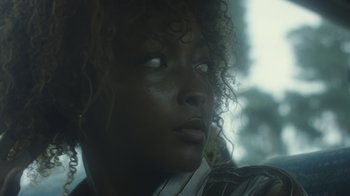 Movie still from “Bicep - Aura” (2017), directed by Matilda Finn – Extreme Close Up shot, Low angle