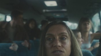 Movie still from “Bicep - Aura” (2017), directed by Matilda Finn – Extreme Close Up shot, Over the shoulder angle