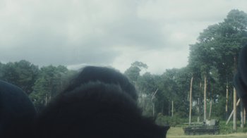 Movie still from “Bicep - Aura” (2017), directed by Matilda Finn – Extreme Close Up shot, Low angle