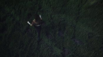 Movie still from “Bicep - Aura” (2017), directed by Matilda Finn – Extreme Wide shot, Overhead angle