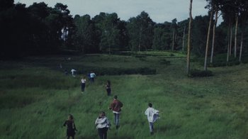 Movie still from “Bicep - Aura” (2017), directed by Matilda Finn – Extreme Wide shot, High angle