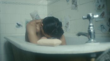 Movie still from “Bicep - Aura” (2017), directed by Matilda Finn – Medium shot, High angle