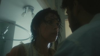 Movie still from “Bicep - Aura” (2017), directed by Matilda Finn – Close Up shot, Low angle