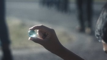 Movie still from “Bicep - Aura” (2017), directed by Matilda Finn – Extreme Close Up shot, High angle