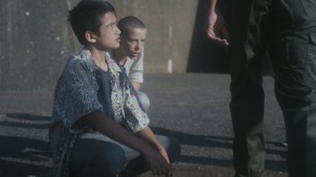 Movie still from “Bicep - Aura” (2017), directed by Matilda Finn – Medium shot, High angle