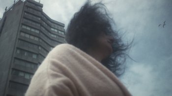 Movie still from “Bicep - Aura” (2017), directed by Matilda Finn – Extreme Close Up shot, Low angle