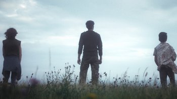 Movie still from “Bicep - Aura” (2017), directed by Matilda Finn – Extreme Wide shot, Low angle