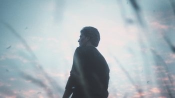 Movie still from “Bicep - Aura” (2017), directed by Matilda Finn – Extreme Close Up shot, Low angle