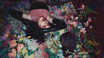 Movie still from “Alice Glass - Without Love” (2017), directed by Floria Sigismondi – Medium shot, Overhead angle