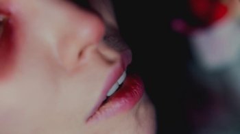 Movie still from “Alice Glass - Without Love” (2017), directed by Floria Sigismondi – Extreme Close Up shot, Low angle