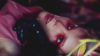 Movie still from “Alice Glass - Without Love” (2017), directed by Floria Sigismondi – Extreme Close Up shot, Overhead angle