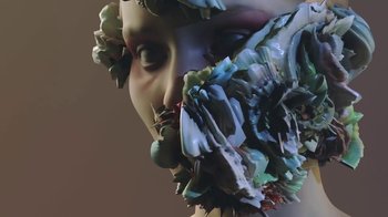 Movie still from “Alice Glass - Without Love” (2017), directed by Floria Sigismondi – Extreme Close Up shot, Low angle