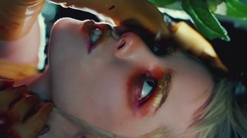 Movie still from “Alice Glass - Without Love” (2017), directed by Floria Sigismondi – Extreme Close Up shot, Overhead angle