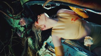 Movie still from “Alice Glass - Without Love” (2017), directed by Floria Sigismondi – Medium shot, Overhead angle
