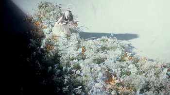 Movie still from “Alice Glass - Without Love” (2017), directed by Floria Sigismondi – Wide shot, Overhead angle