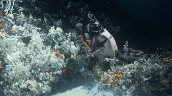 Movie still from “Alice Glass - Without Love” (2017), directed by Floria Sigismondi – Wide shot, Overhead angle