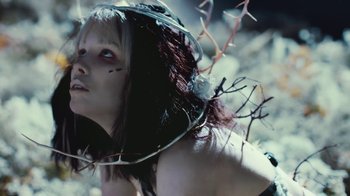 Movie still from “Alice Glass - Without Love” (2017), directed by Floria Sigismondi – Extreme Close Up shot, Overhead angle