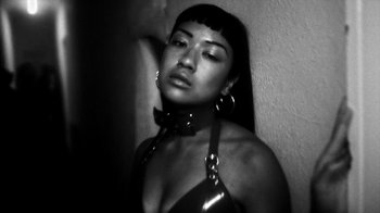 Movie still from “Danny Brown - Lost” (2017), directed by Matilda Finn – Close Up shot, Low angle