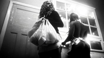 Movie still from “Danny Brown - Lost” (2017), directed by Matilda Finn – Medium shot, Low angle