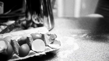 Movie still from “Danny Brown - Lost” (2017), directed by Matilda Finn – Extreme Close Up shot, Overhead angle