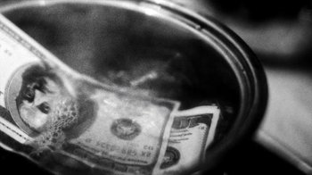 Movie still from “Danny Brown - Lost” (2017), directed by Matilda Finn – Extreme Close Up shot, High angle