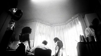 Movie still from “Danny Brown - Lost” (2017), directed by Matilda Finn – Wide shot, Low angle