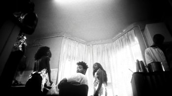 Movie still from “Danny Brown - Lost” (2017), directed by Matilda Finn – Wide shot, Low angle