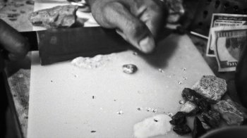 Movie still from “Danny Brown - Lost” (2017), directed by Matilda Finn – Extreme Close Up shot, High angle