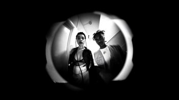 Movie still from “Danny Brown - Lost” (2017), directed by Matilda Finn – Medium shot, Low angle