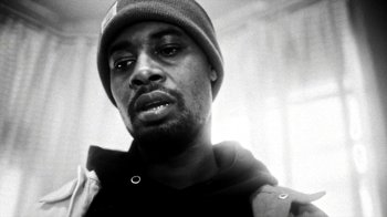 Movie still from “Danny Brown - Lost” (2017), directed by Matilda Finn – Close Up shot, Low angle