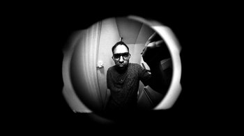 Movie still from “Danny Brown - Lost” (2017), directed by Matilda Finn – Extreme Close Up shot, Overhead angle