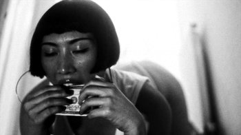 Movie still from “Danny Brown - Lost” (2017), directed by Matilda Finn – Extreme Close Up shot, Low angle