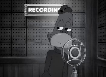 Movie still from “JAY-Z - The Story of O.J.” (2017), directed by Mark Romanek – Close Up shot, Over the shoulder angle