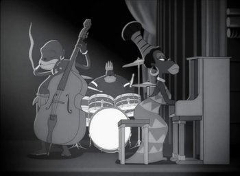 Movie still from “JAY-Z - The Story of O.J.” (2017), directed by Mark Romanek – Wide shot, Low angle