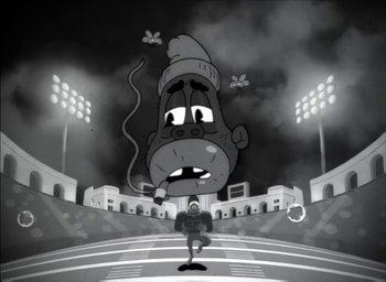 Movie still from “JAY-Z - The Story of O.J.” (2017), directed by Mark Romanek – Extreme Close Up shot, Low angle